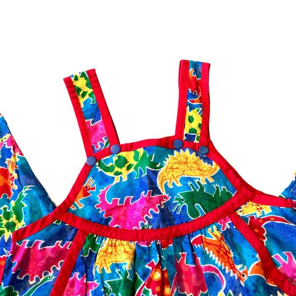 Vintage Scallywags Novelty Retro Dinosaur Dungarees 6 - Picture 3 of 6